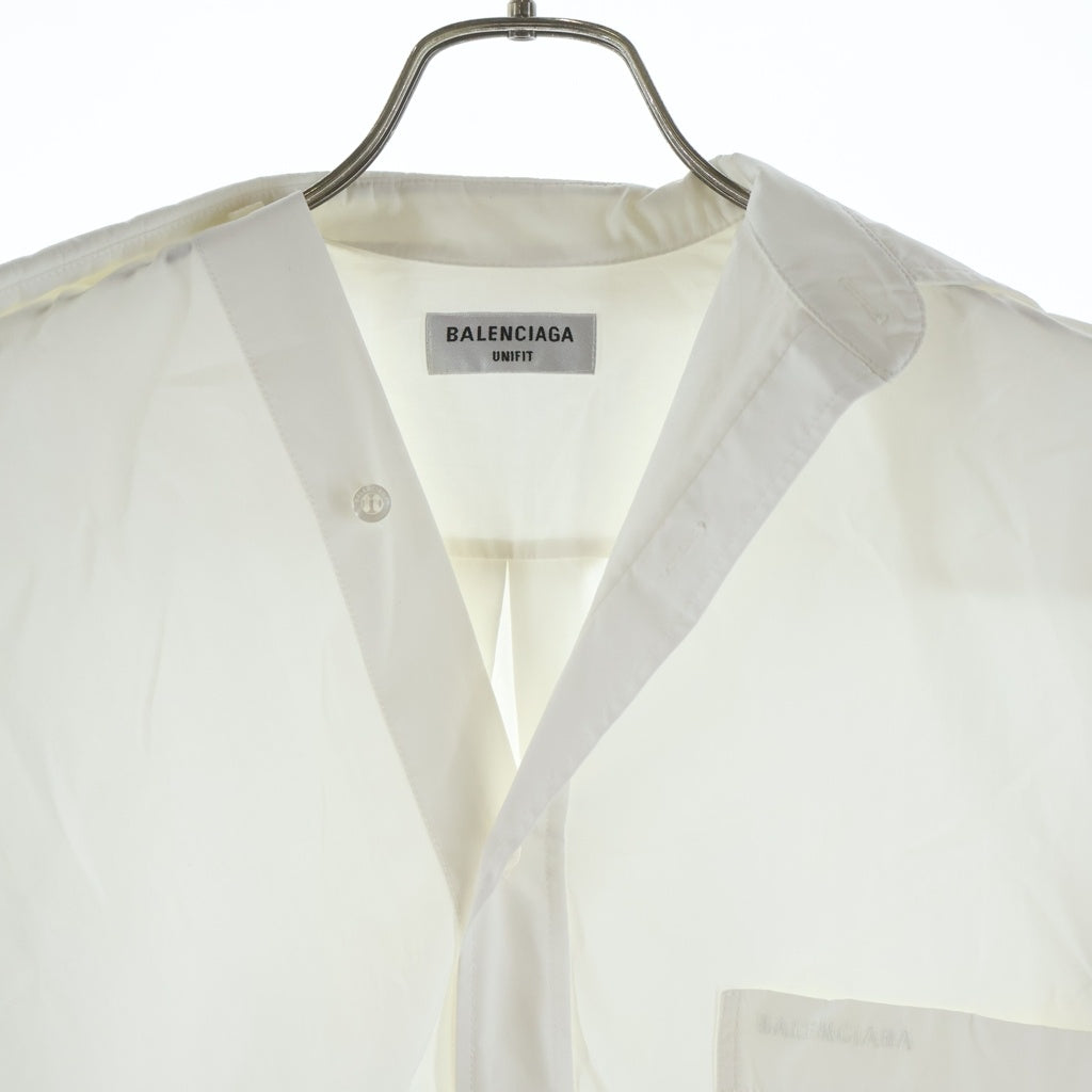 BALENCIAGA(バレンシアガ) アシンメトリーオーバーシャツ ホワイト #XXS 663034 レディース