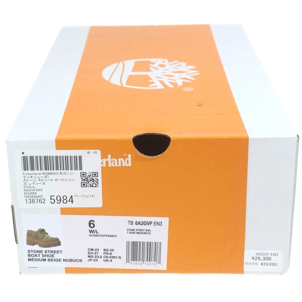 Timberland(ティンバーランド) ストーンストリート スエード ボートシューズ ブラウンベージュ #23 レディース