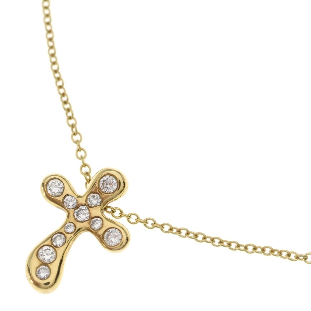 TIFFANY & Co.(ティファニー) ドッツ クロス ダイヤ ネックレス 