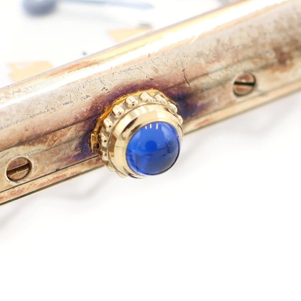 Cartier(カルティエ) マストタンクSM シルバーギルト ホワイト文字盤 レザーベルト クォーツウォッチ 腕時計 ゴールド/ブラック W1008354 レディース