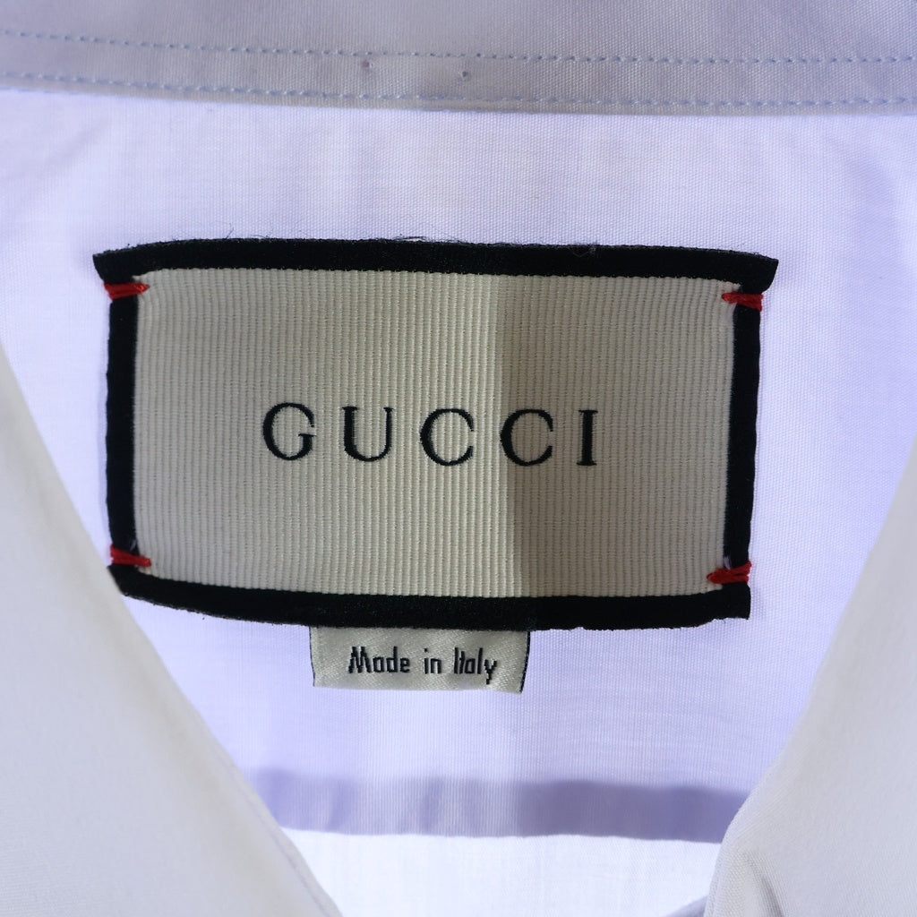 GUCCI(グッチ) 長袖シャツ ライトパープル #43 377685 Z4656