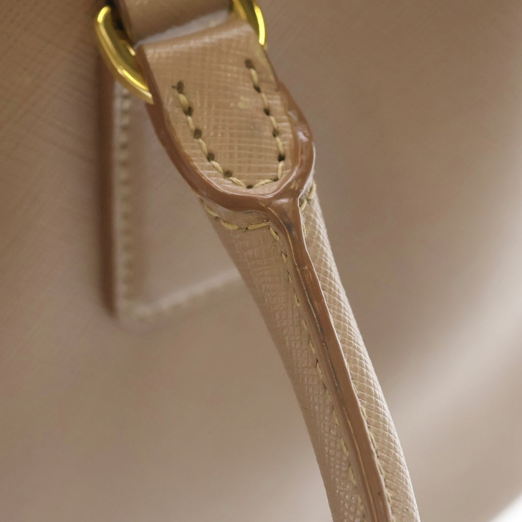 PRADA(プラダ) サフィアーノ ガレリア 2wayハンドバッグ ピンクベージュ レザー 1BA896 レディース