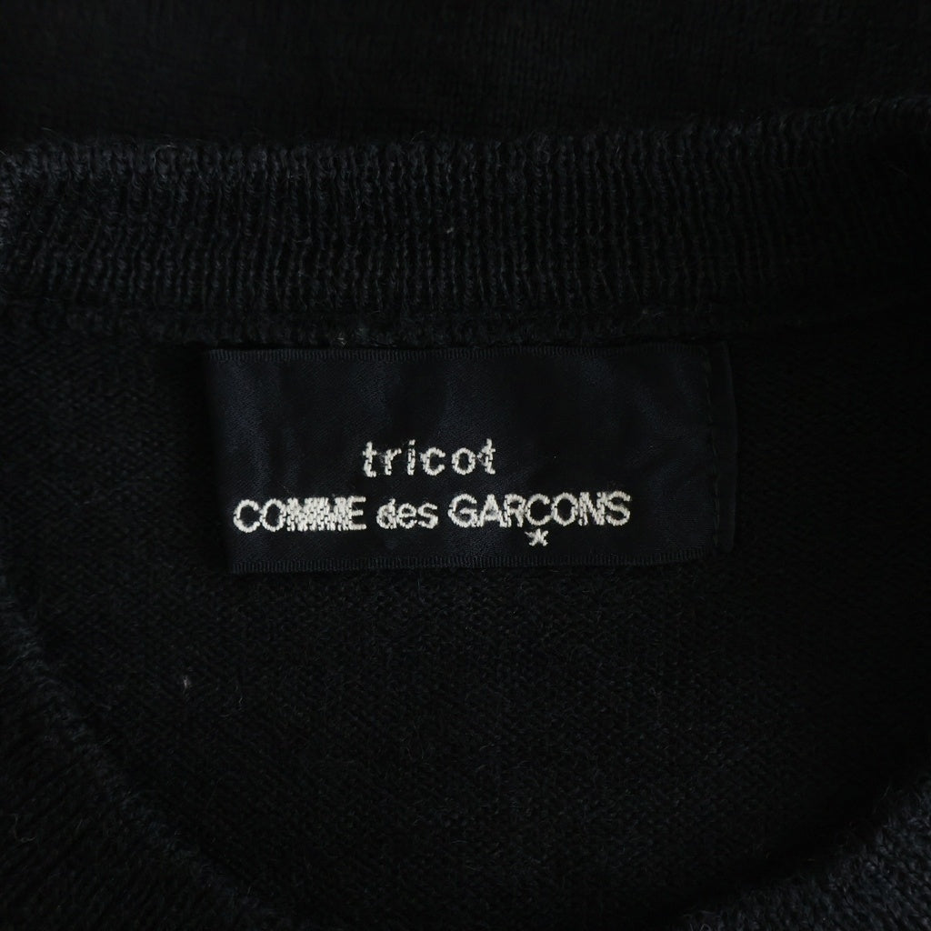 tricot COMME des GARCONS(トリコ コム デ ギャルソン) ウール長袖カーディガン ブラック TN-080180 レディース