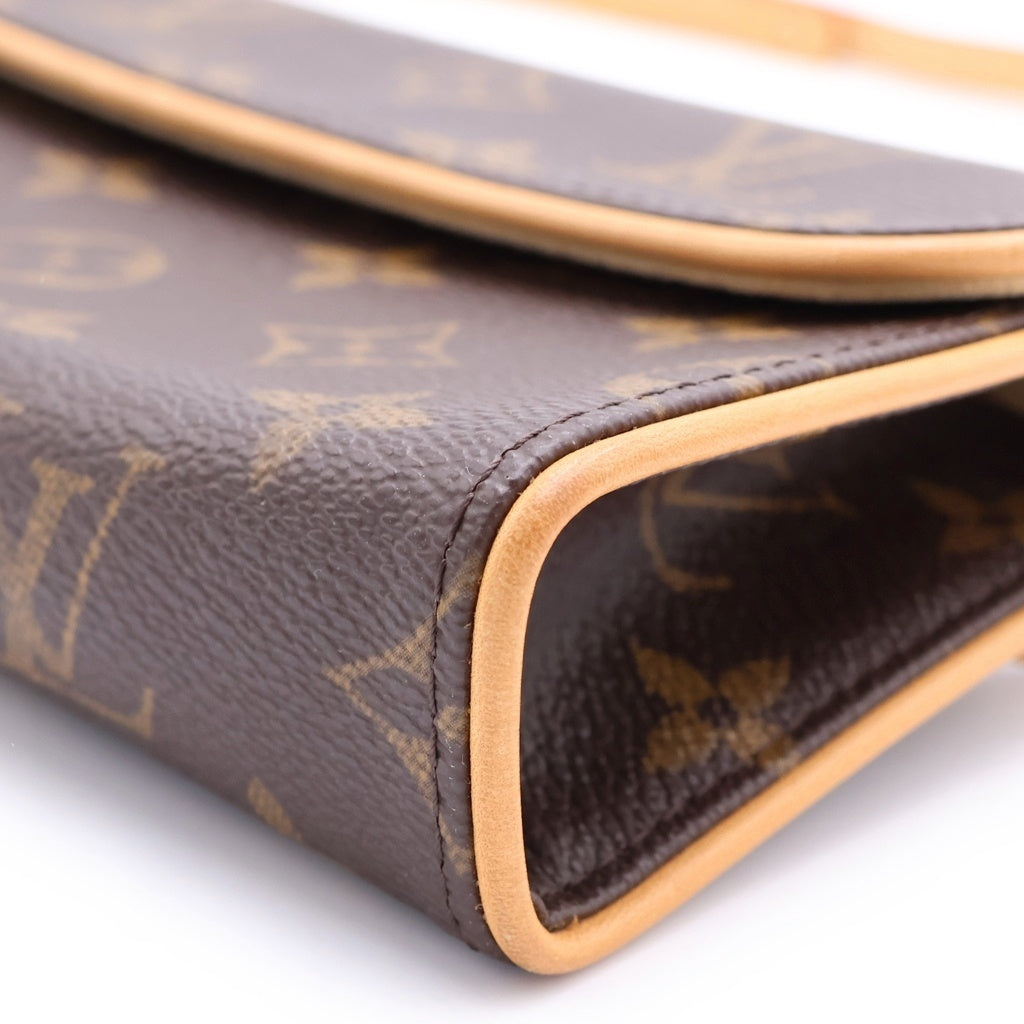 LOUIS VUITTON(ルイヴィトン) ポシェットフロランティーヌ モノグラム ウエストポーチ ボディバッグ ブラウン M51855 レディース
