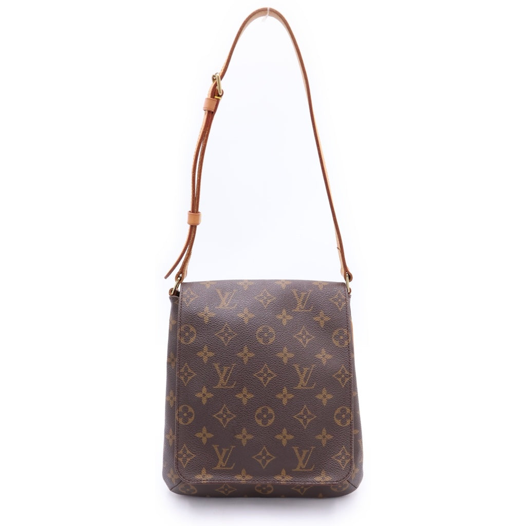 LOUIS VUITTON(ルイヴィトン) ミュゼットサルサ モノグラム PVC レザー ショルダーバッグ ゴールド金具 ブラウン M51258 レディース
