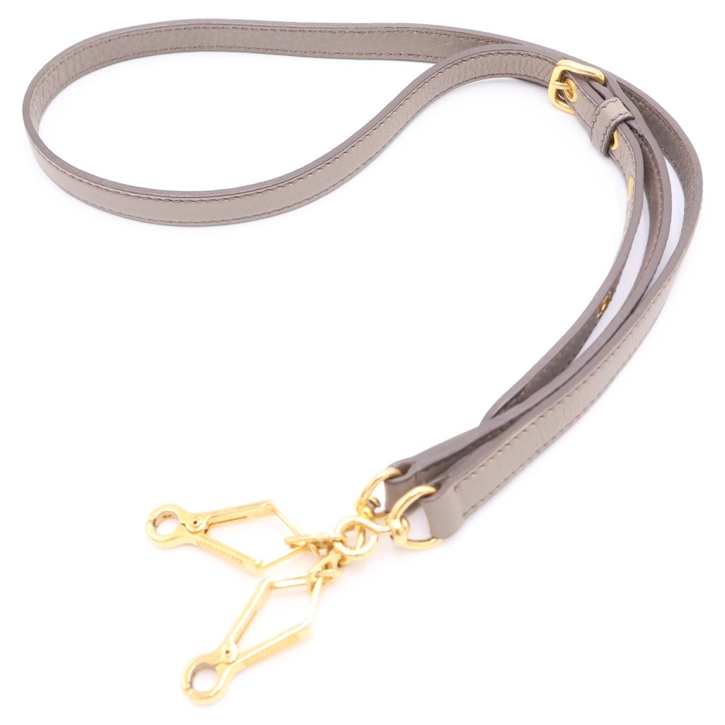 miumiu(ミュウミュウ) 2WAYハンドバッグ ショルダーバッグ ベージュ レザー ゴールド金具 レディース