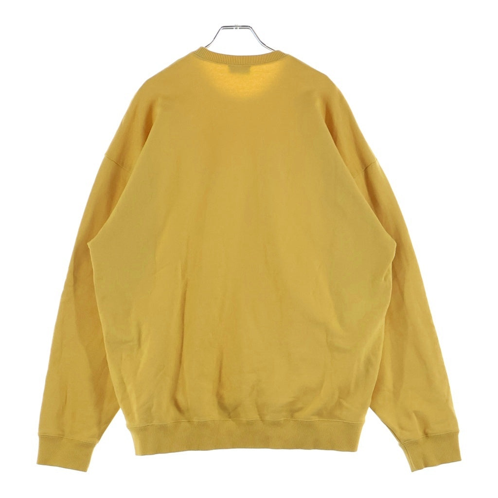 SAINT LAURENT PARIS(サンローランパリ) フロントロゴ クルーネックスウェットトレーナー イエロー 782051