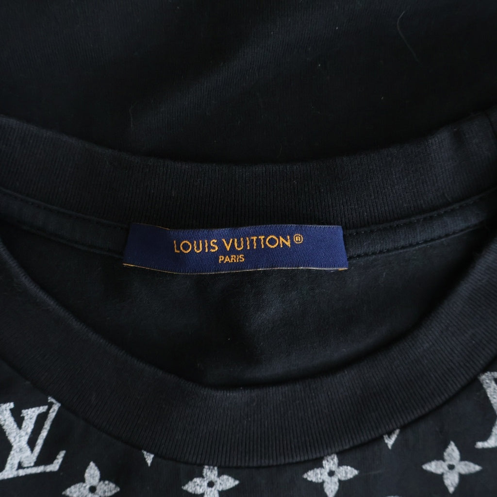 LOUIS VUITTON(ルイヴィトン) モノグラムグラディエント 半袖Tシャツ ブラック #L RM242MQ FSB HQY42W