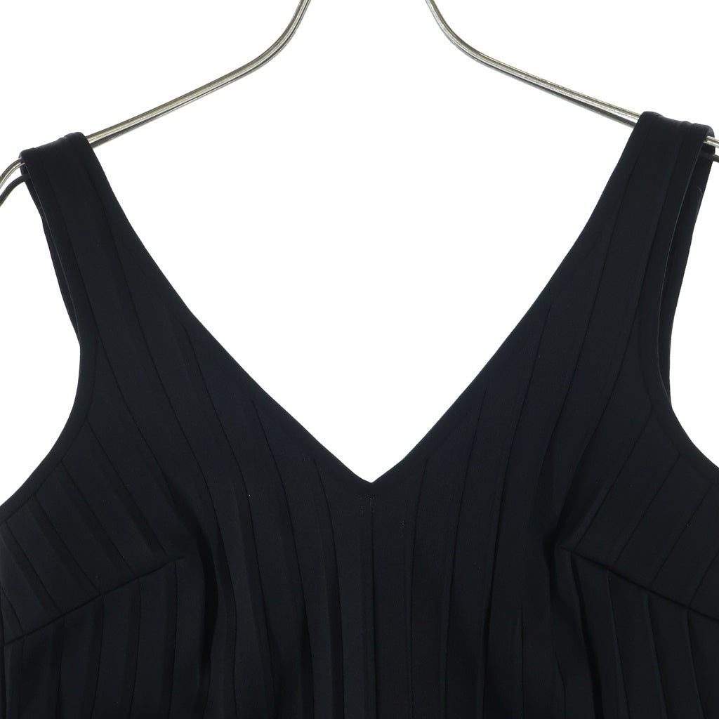 CELINE(セリーヌ) プリーツノースリーブトップス ブラック #M レディース
