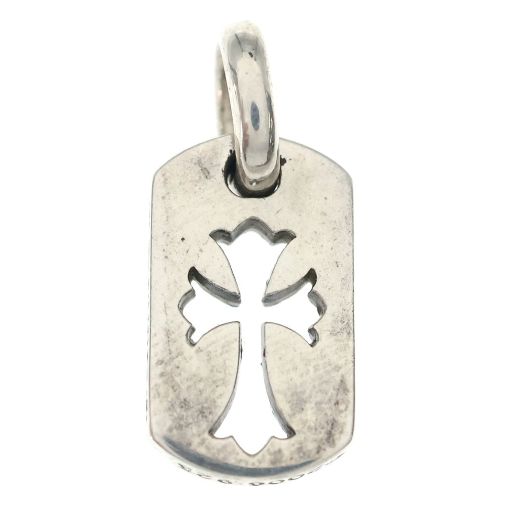 CHROME HEARTS(クロムハーツ) DT TNY CO CRS タイニーカットアウトクロスドッグタグ チャーム ペンダントトップ シルバー BCA252