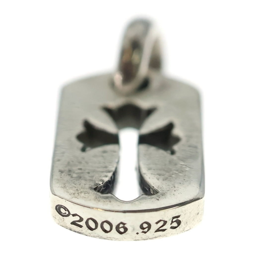 CHROME HEARTS(クロムハーツ) DT TNY CO CRS タイニーカットアウトクロスドッグタグ チャーム ペンダントトップ シルバー BCA252