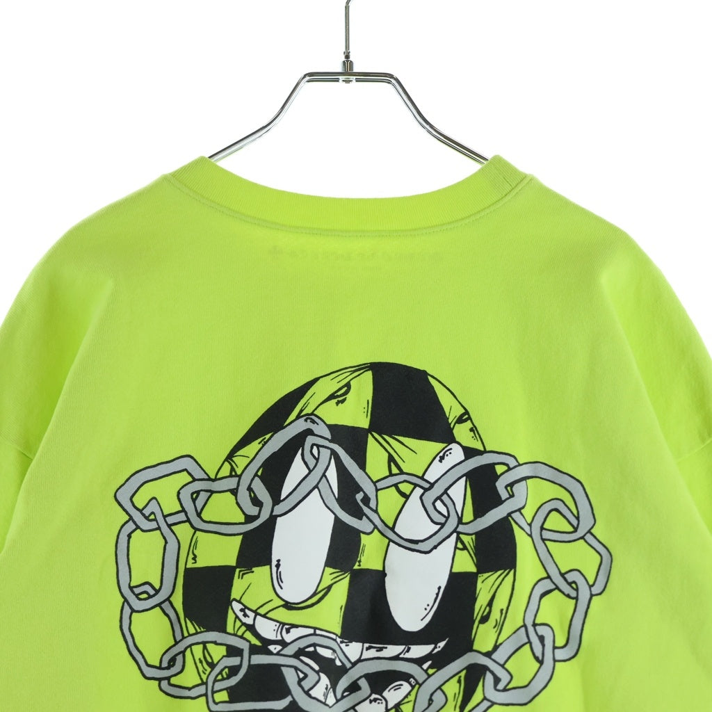 CHROME HEARTS(クロムハーツ) ×MATTY BOY PPO CHAIN GAME ×MATTY BOY PPO CHAIN GAME マッティボーイ チェーンゲーム プリント クルーネック スウェットトレーナー イエロー
