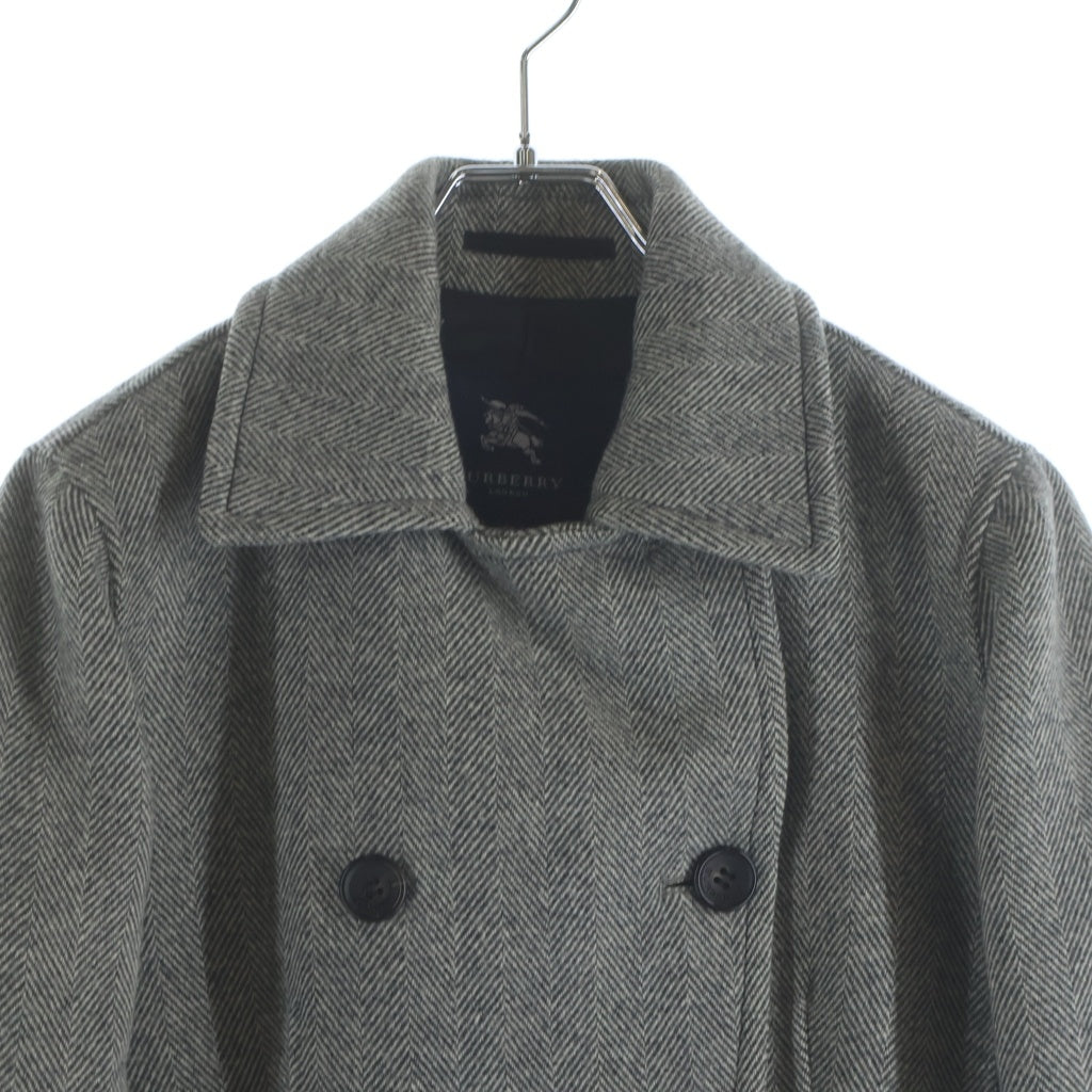 BURBERRY LONDON(バーバリーロンドン) ツイードピーコート グレー #40 FN022-075-07 レディース