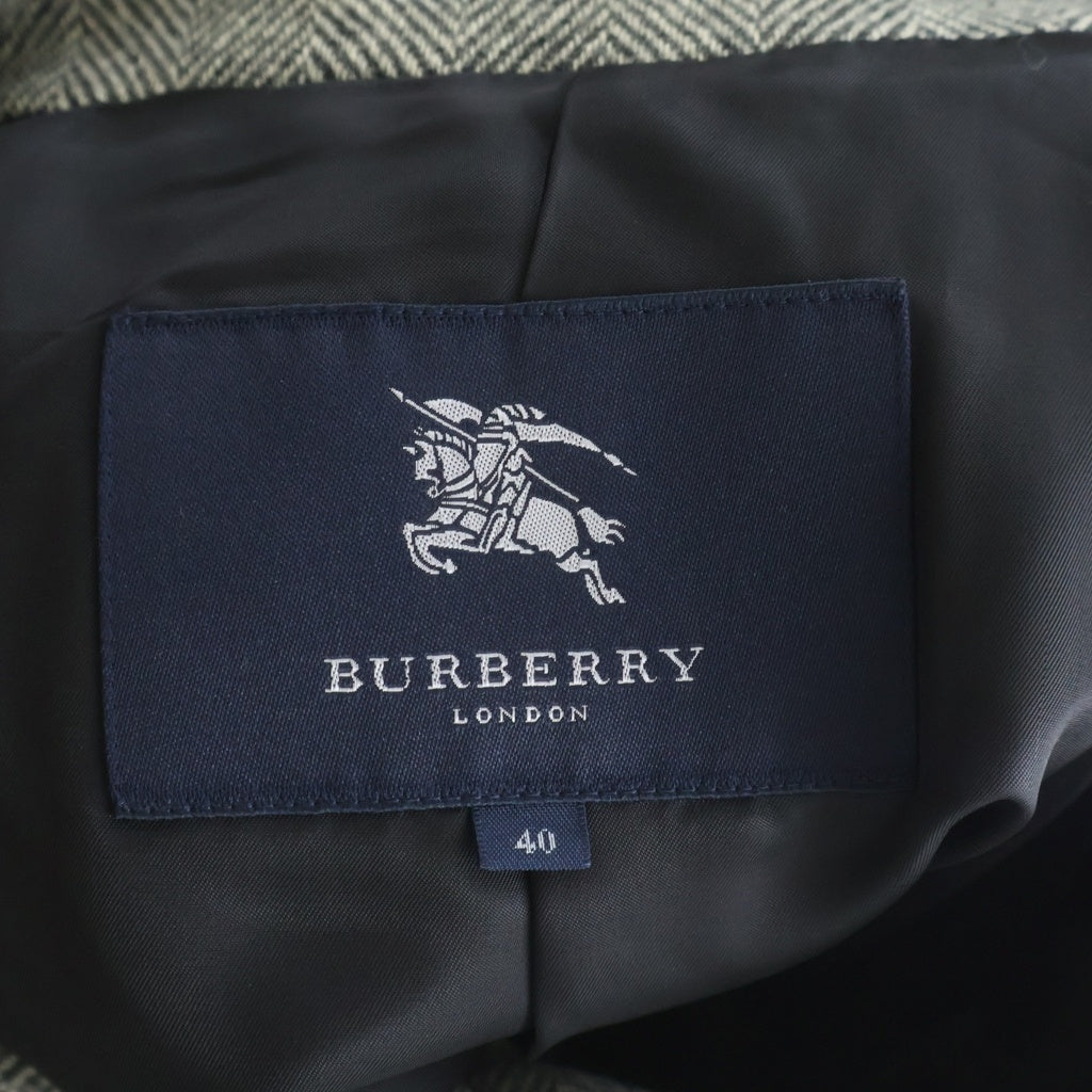 BURBERRY LONDON(バーバリーロンドン) ツイードピーコート グレー #40 FN022-075-07 レディース