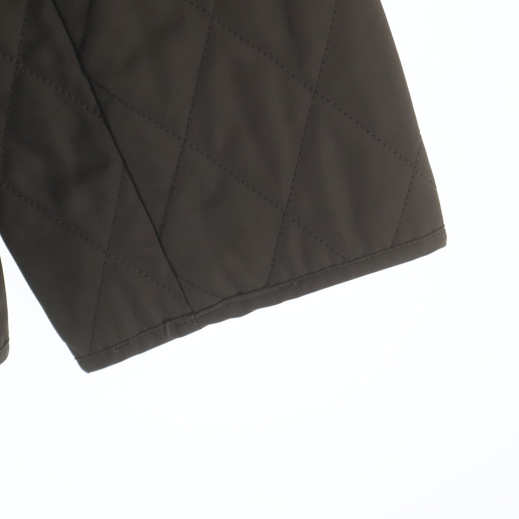 BURBERRY LONDON(バーバリーロンドン) 裏地ノバチェック柄 キルティング スナップボタン ジャケット ブラウン FC059-730 レディース