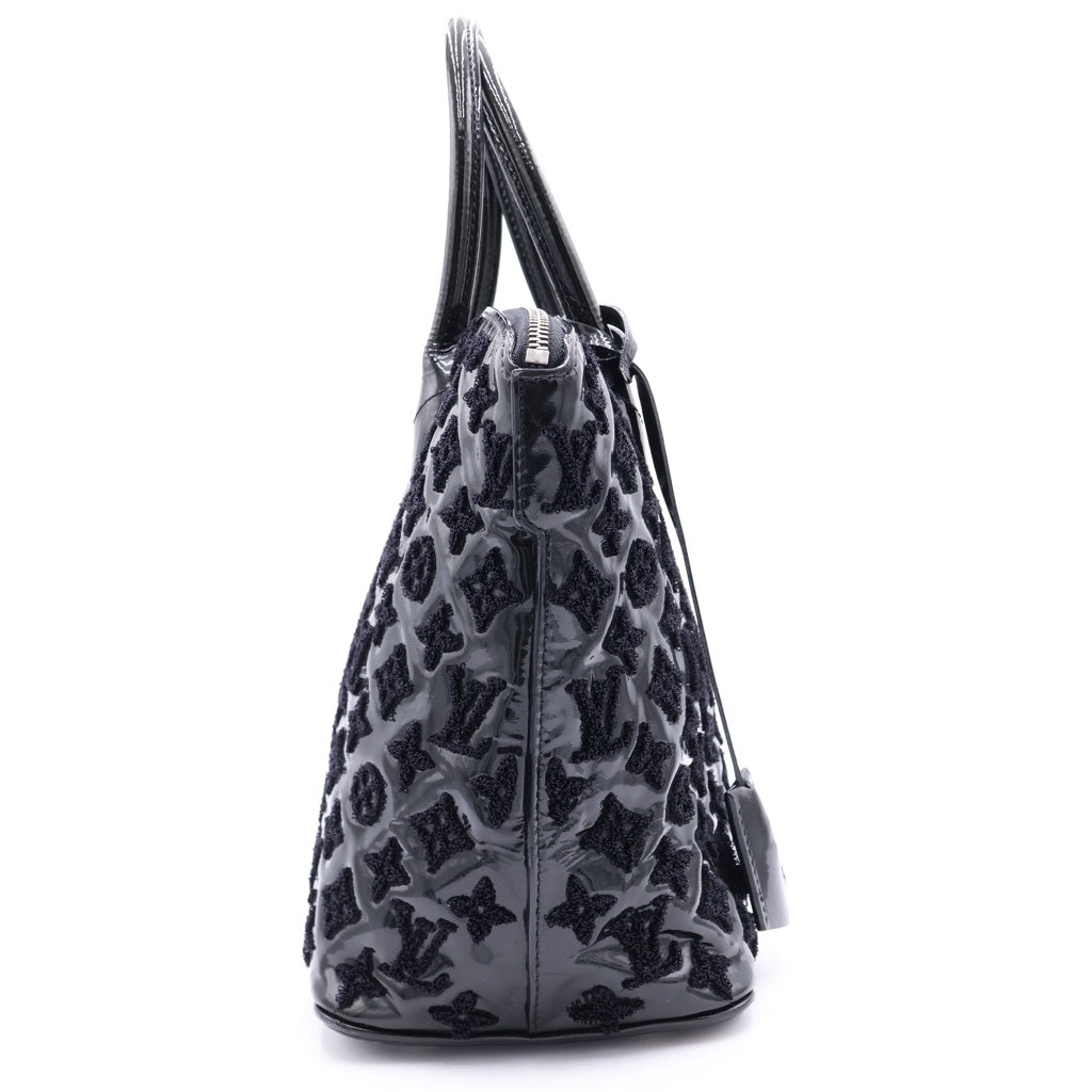LOUIS VUITTON(ルイヴィトン) ロックイット ブークレット モノグラム ファシナション ノワール パテントレザー ハンドバッグ シルバー金具 ブラック M40602 レディース