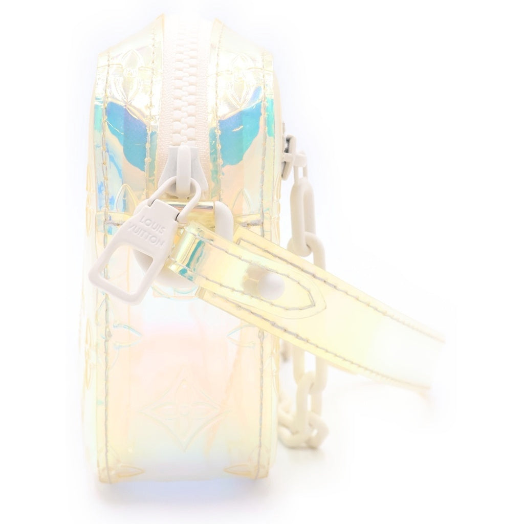 LOUIS VUITTON(ルイヴィトン) モノグラムプリズム ポシェットヴォルガ ハンド クラッチ セカンドバッグ ホワイト M55261 レディース