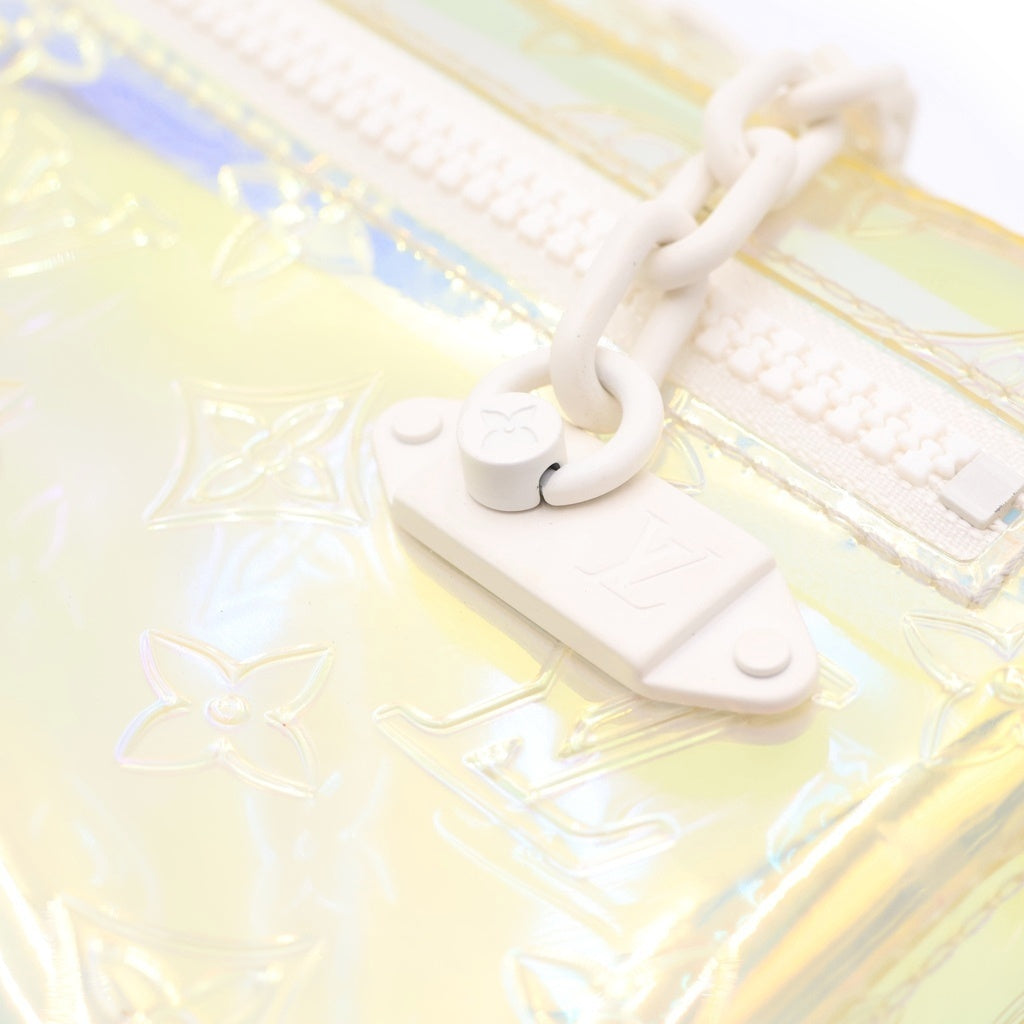 LOUIS VUITTON(ルイヴィトン) モノグラムプリズム ポシェットヴォルガ ハンド クラッチ セカンドバッグ ホワイト M55261 レディース