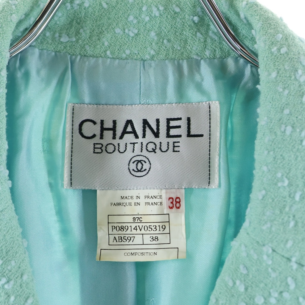 CHANEL(シャネル) ココボタン ジャケット ミントグリーン #38 P08914V05319 レディース