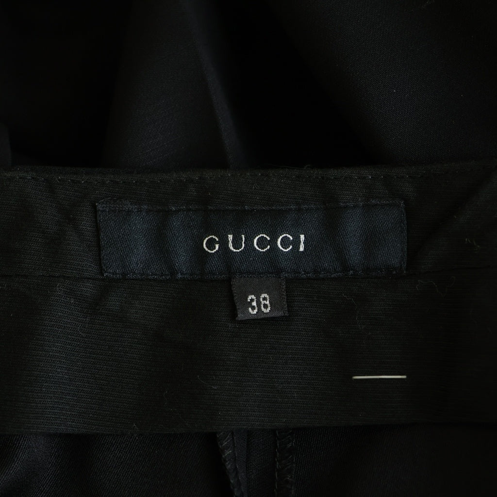 GUCCI(グッチ) ウールスラックス ストレートパンツ ブラック #38 レディース