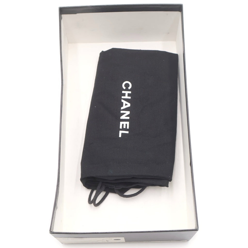 CHANEL(シャネル) スエードヒールパンプス ブラック #36 1/2 レディース