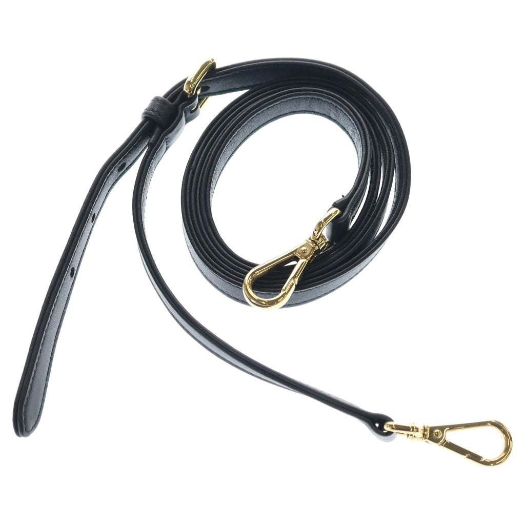 PRADA(プラダ) ギャザー 2wayハンドバッグ ショルダーバッグ ブラック ナイロン 1BA172 ゴールド金具 レディース