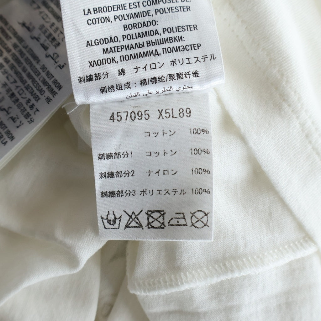 GUCCI(グッチ) 半袖Tシャツ ロゴプリント ホワイト XS 457095 X5L89 レディース