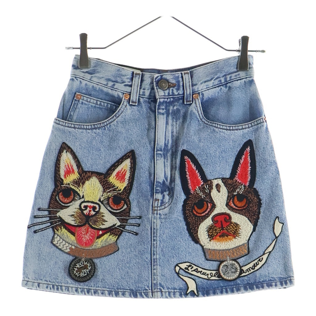GUCCI(グッチ) デニムスカート インディゴ 36 467267 XRA38 レディース