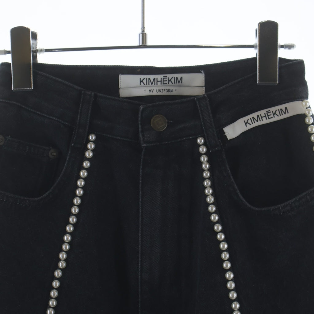 KIMHEKIM(キムヘキム) デニムパンツ ブラック 23 SS25-JN04-BK レディース