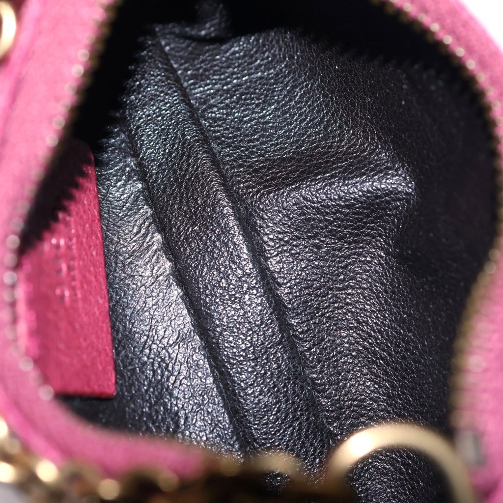 GUCCI(グッチ) ホースビット ミニポーチ コインケース バッグチャーム ピンク キャンバス 121337 レディース