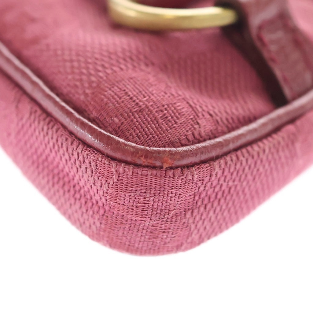 GUCCI(グッチ) ホースビット ミニポーチ コインケース バッグチャーム ピンク キャンバス 121337 レディース