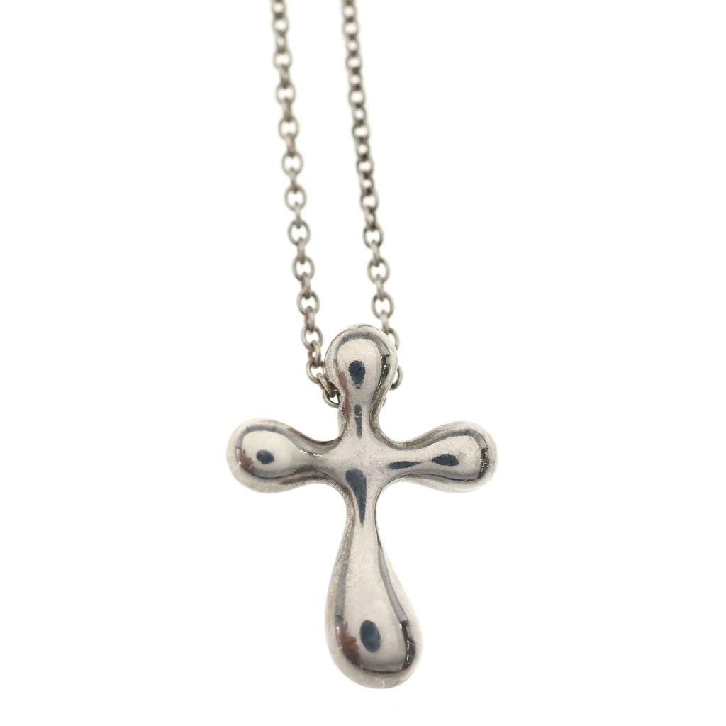 TIFFANY & Co.(ティファニー) エルサペレッティ クロス ネックレス ペンダント チェーン シルバー 925 2.5g レディース