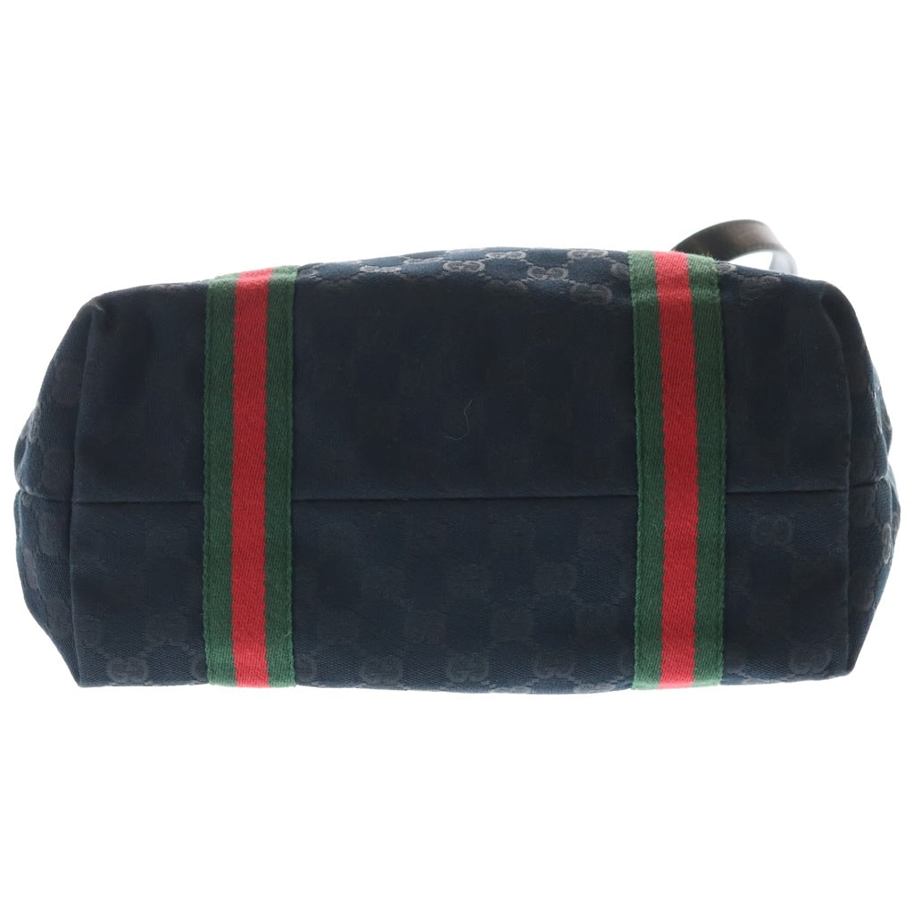 GUCCI(グッチ) GGキャンバス シェリーライン キャンバス/レザー トートバッグ 137396 ブラック レディース