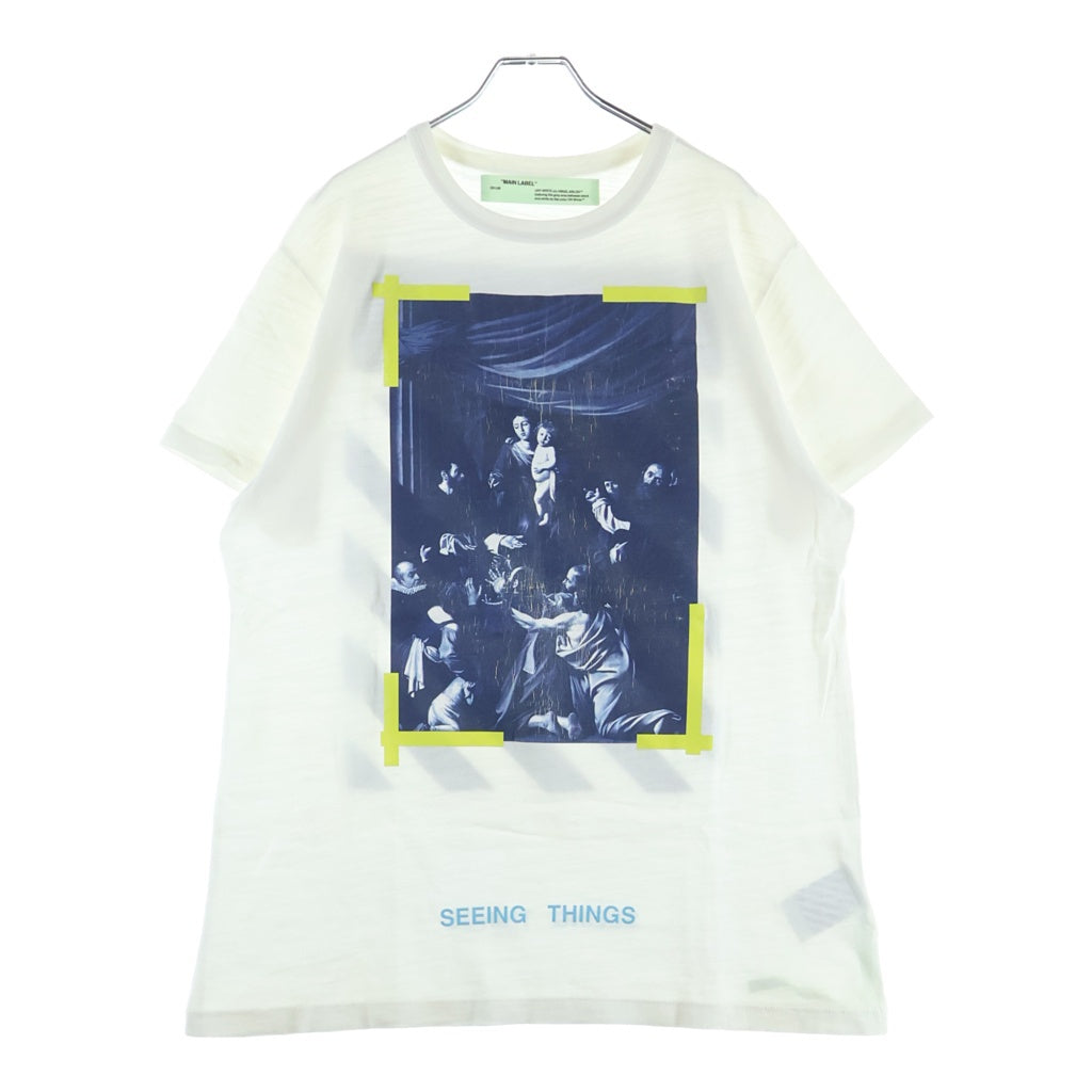 OFF-WHITE(オフホワイト) 17AW カラヴァッジョ 半袖Tシャツ ホワイト #XS OMAA002F17001015