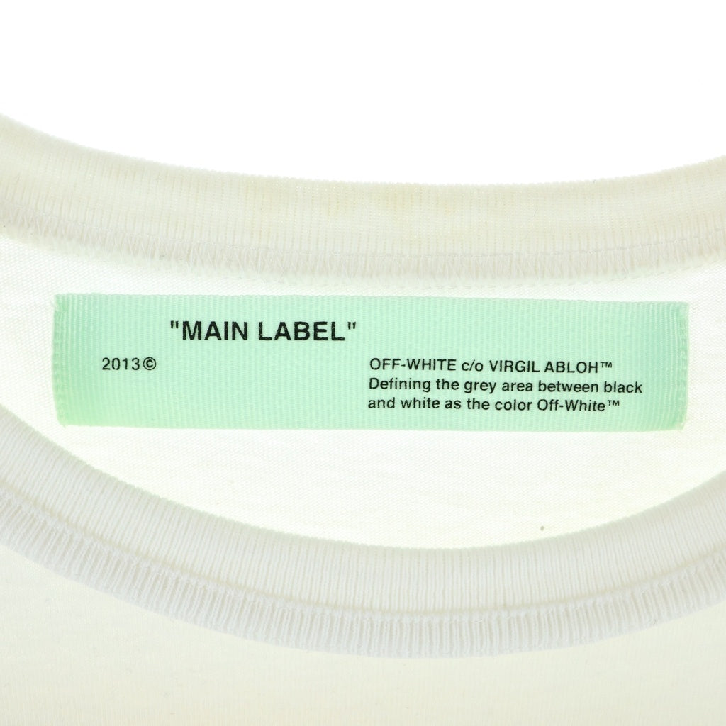 OFF-WHITE(オフホワイト) 18SS ファイヤーテープ Tシャツ ホワイト #S OMAA002S18185006