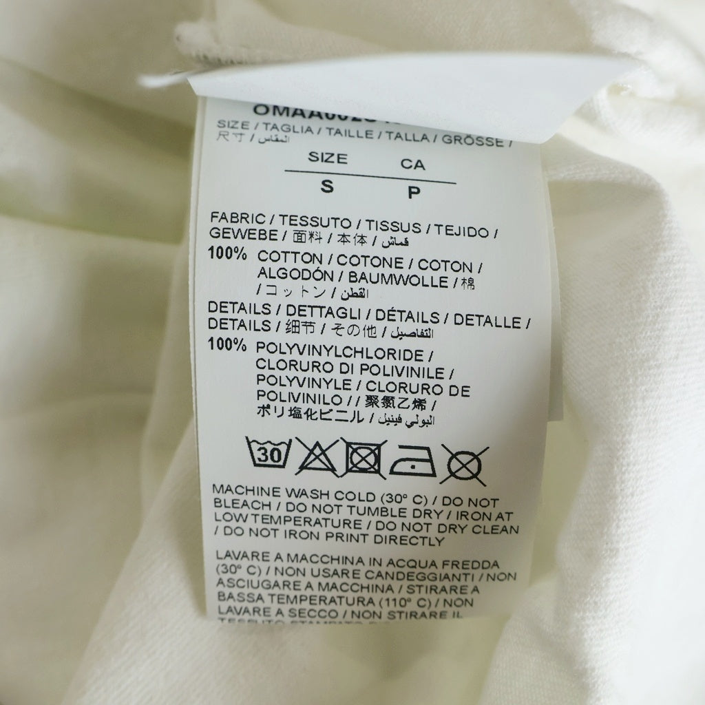 OFF-WHITE(オフホワイト) 18SS ファイヤーテープ Tシャツ ホワイト #S OMAA002S18185006