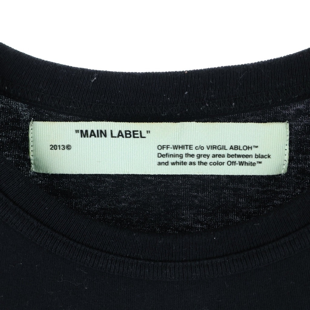 OFF-WHITE(オフホワイト) 18SS ファイヤーテープ Tシャツ ブラック #S OMAA002S18185006