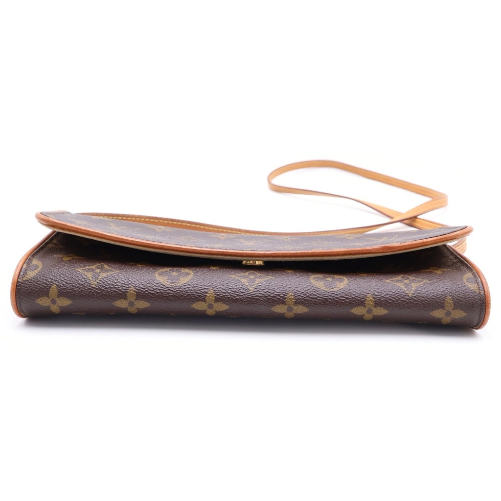 LOUIS VUITTON(ルイヴィトン) モノグラム ポシェットツインGM ショルダーバッグ M51852 ブラウン レディース