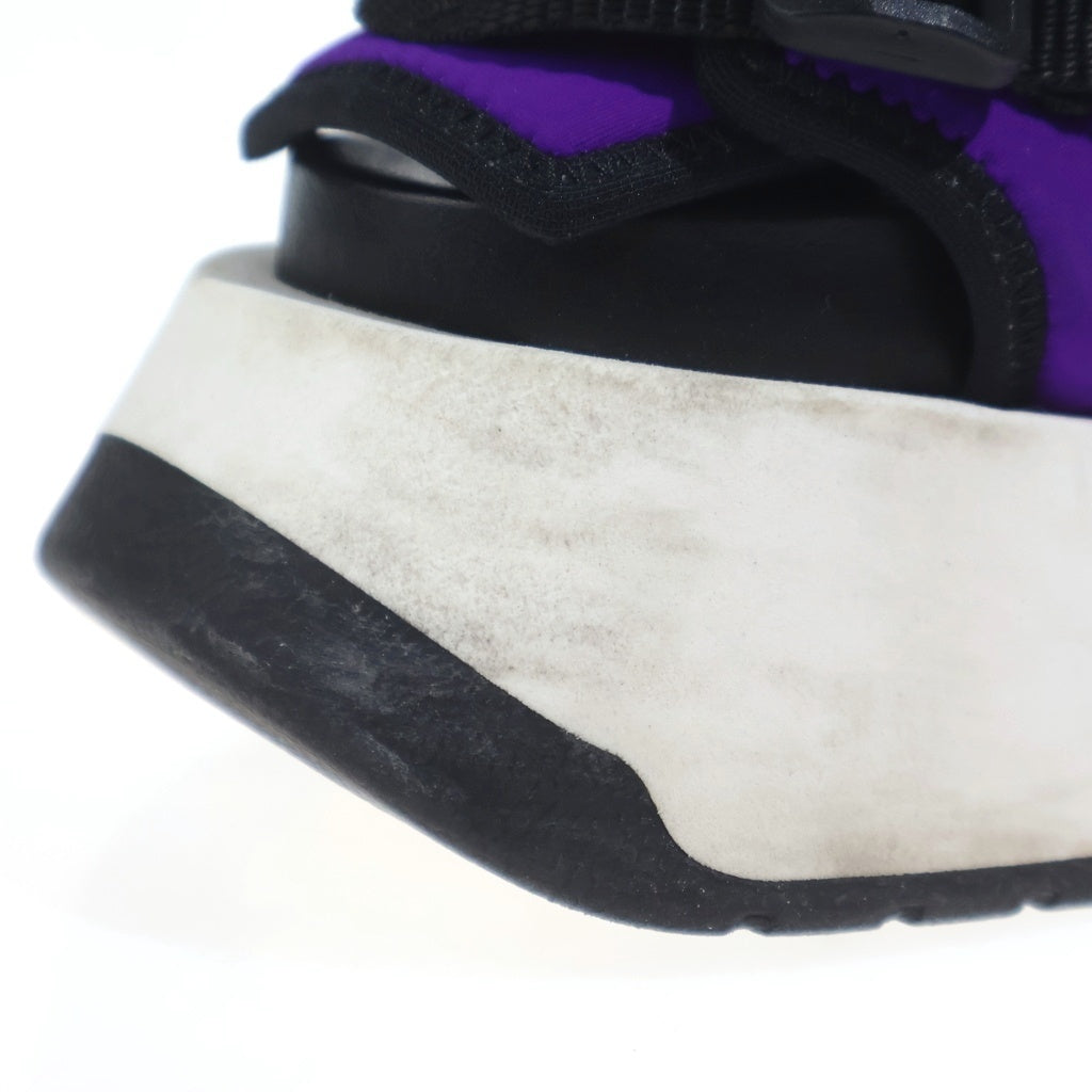 MM6 Maison Margiela(エムエムシックスメゾンマルジェラ) クロスストラップ プラットフォームサンダル シューズ パープル/ブラック レディース