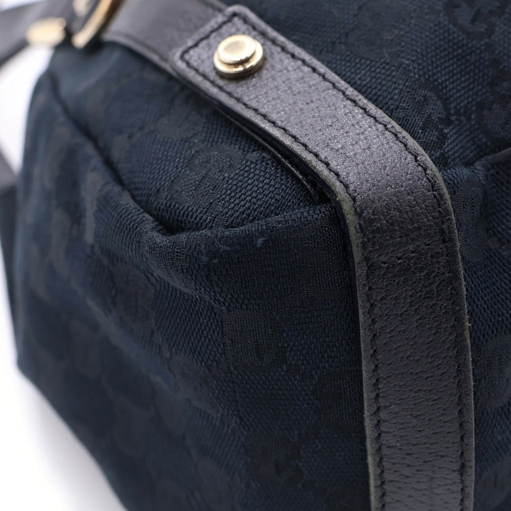 GUCCI(グッチ) GGキャンバス アビー キャンバス レザートートバッグ ショルダーバッグ 130736 ブラック130736 レディース
