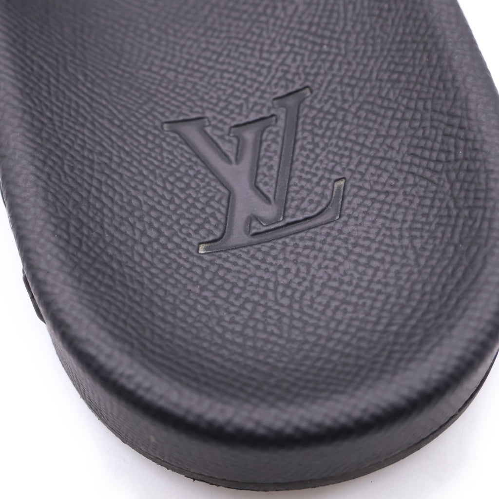 LOUIS VUITTON(ルイヴィトン) モノグラム ウォーターフロント ミュール サンダル ラバー ブラック VS 0221