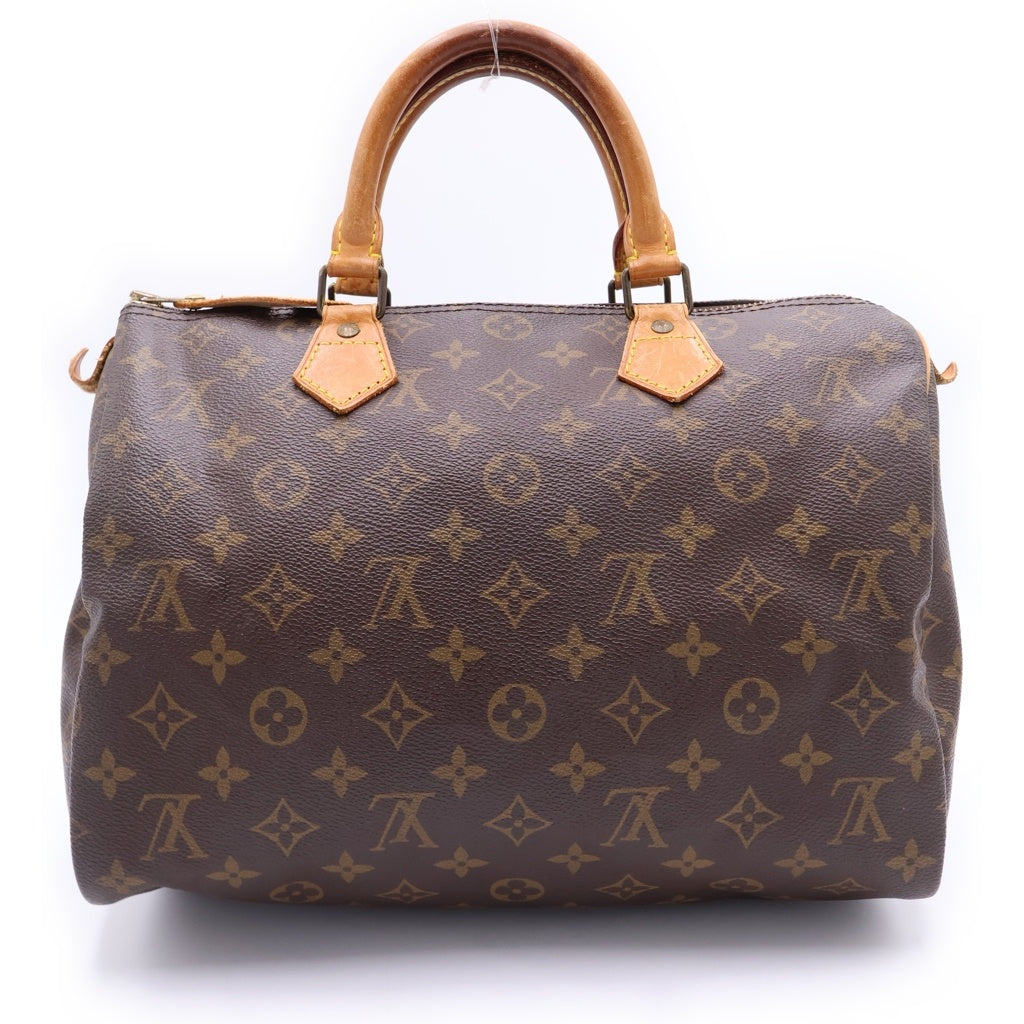 LOUIS VUITTON(ルイヴィトン) モノグラム スピーディ30 PVC レザー ハンドバッグ ミニボストンバッグ M41526 ブラウン レディース