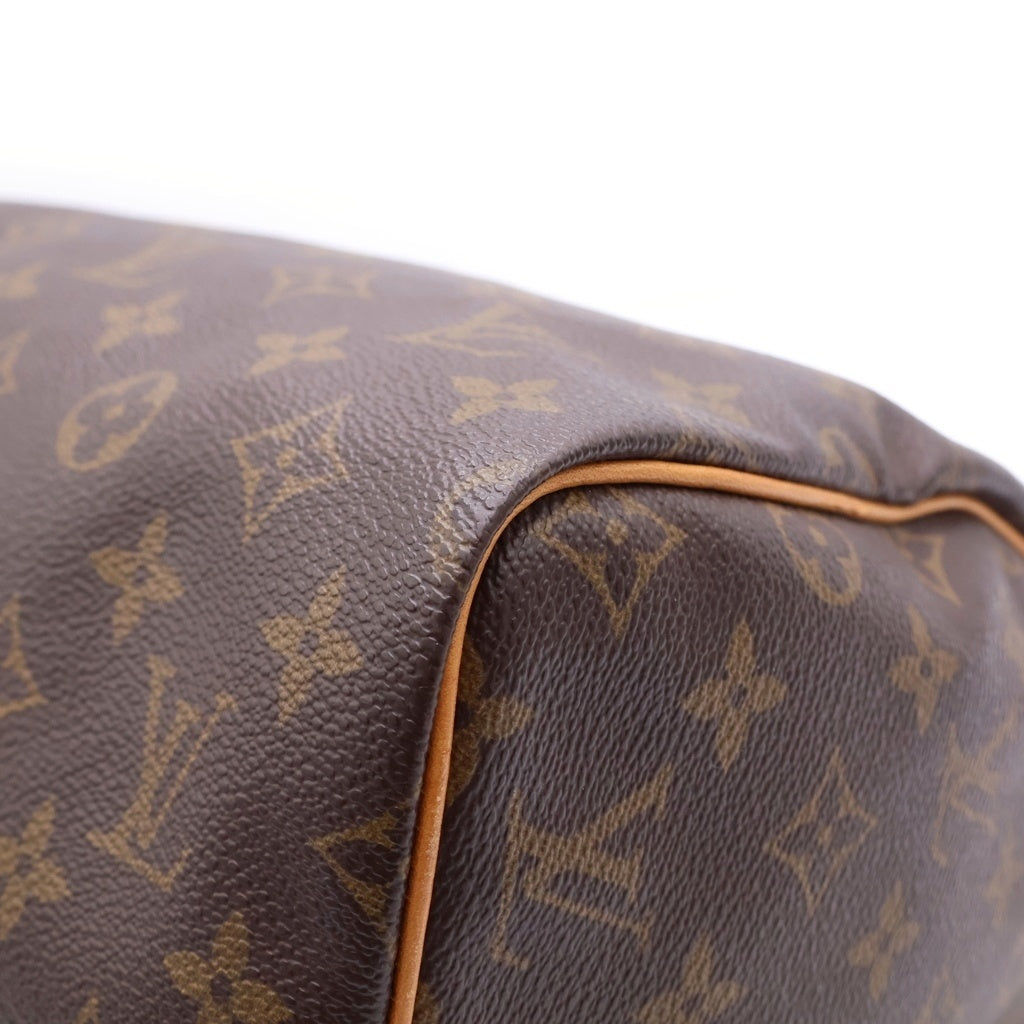 LOUIS VUITTON(ルイヴィトン) モノグラム スピーディ30 PVC レザー ハンドバッグ ミニボストンバッグ M41526 ブラウン レディース