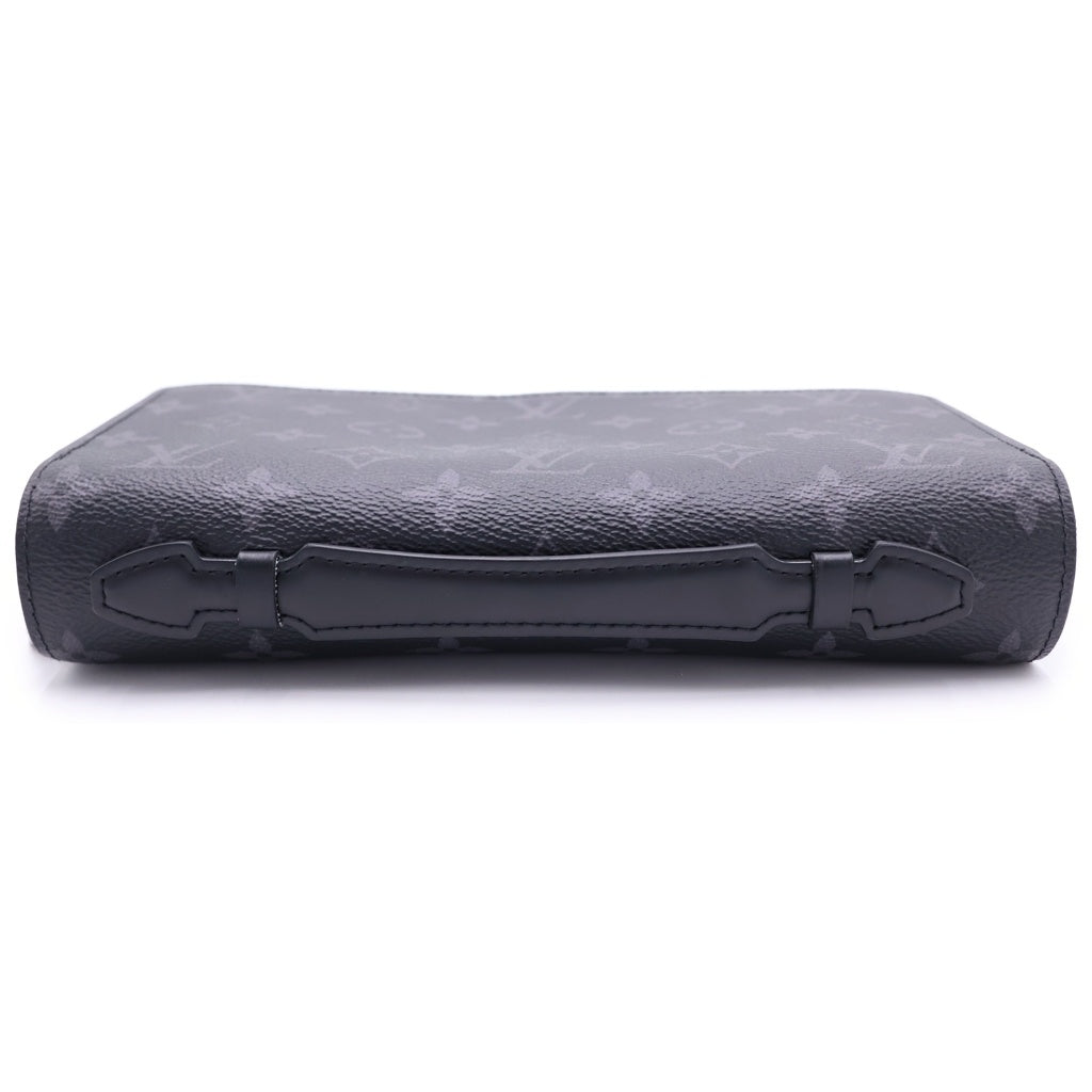 LOUIS VUITTON(ルイヴィトン) モノグラムエクリプス ジッピーXL PVC レザー ラウンドファスナー 長財布 M61698 ブラック