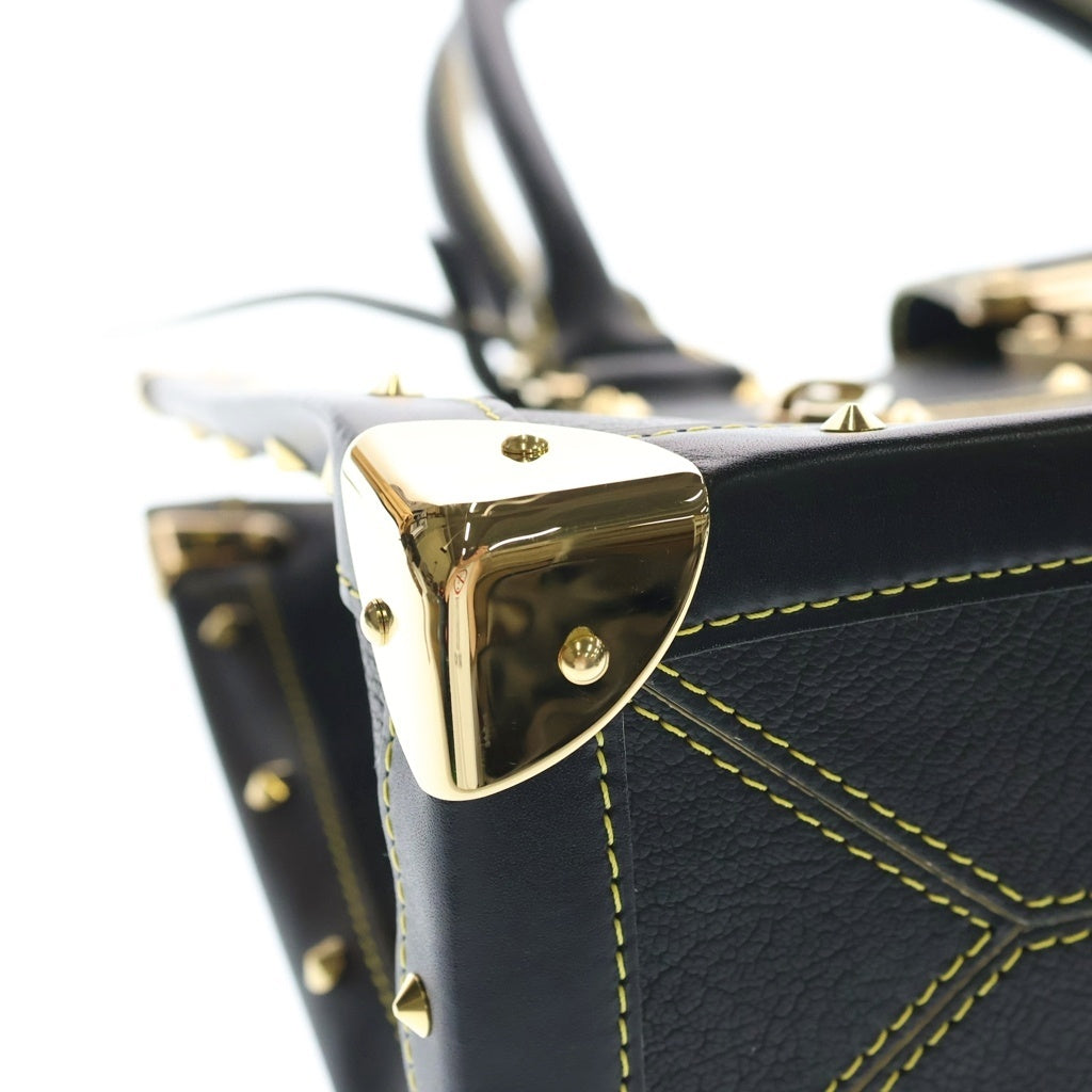 LOUIS VUITTON(ルイヴィトン) スハリ ファビュロー レザー ゴールド金具 ハンドバッグ M91812 ブラック レディース