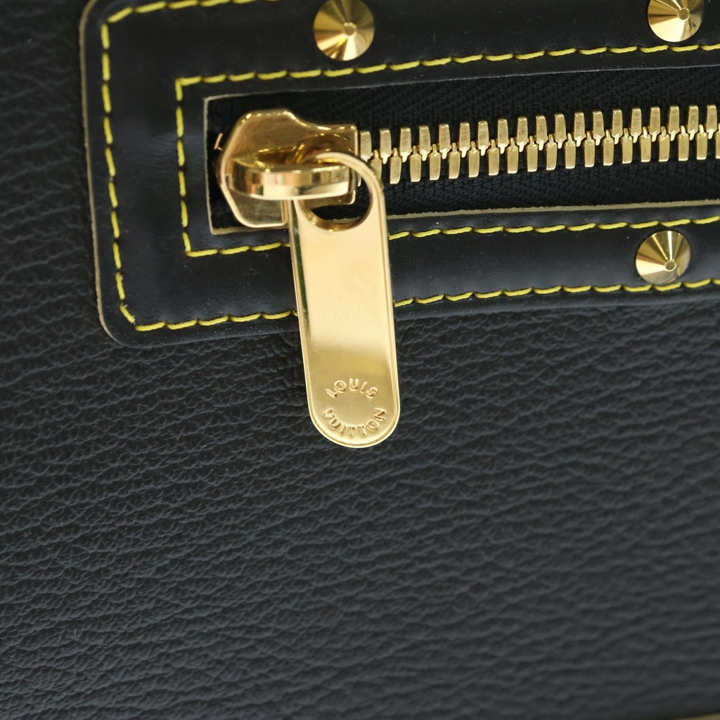 LOUIS VUITTON(ルイヴィトン) スハリ ファビュロー レザー ゴールド金具 ハンドバッグ M91812 ブラック レディース
