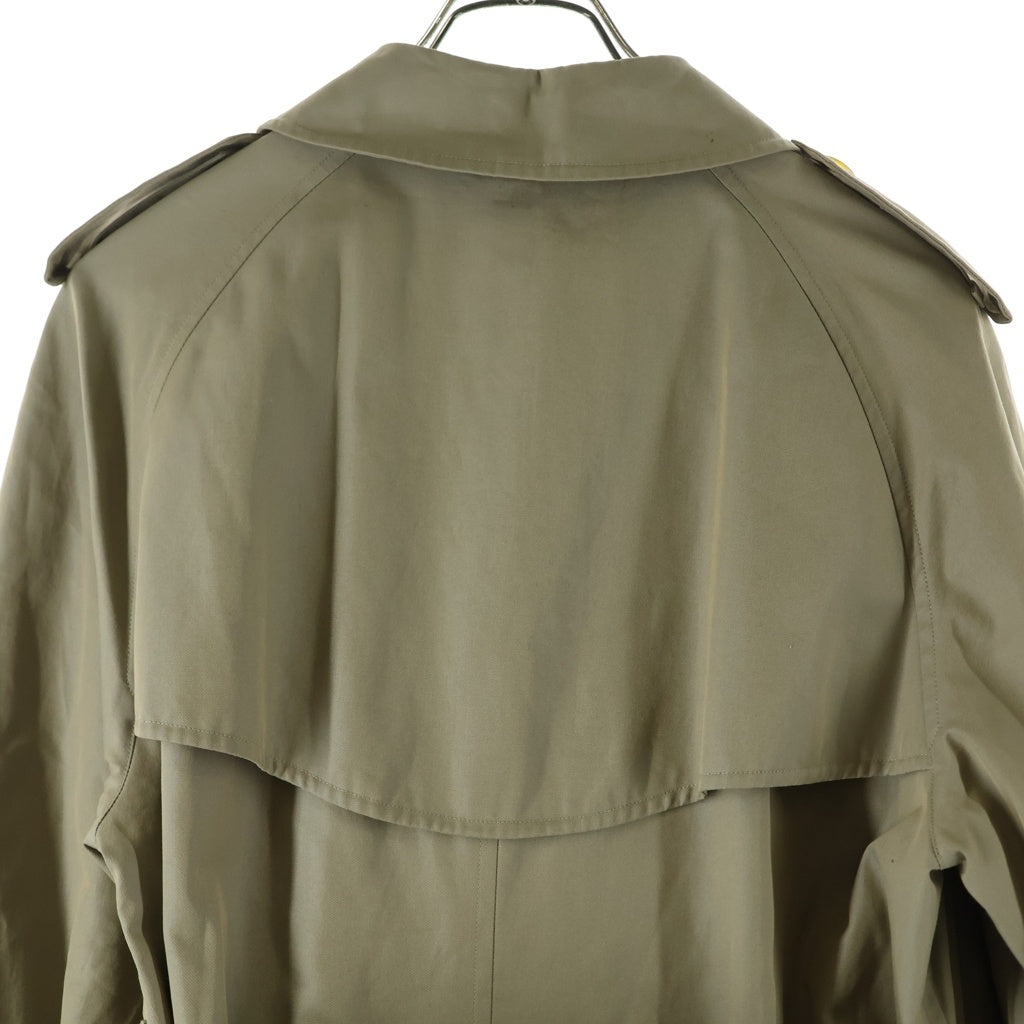 BURBERRY(バーバリー) 90s OLD 裏地ノヴァチェック トレンチコート コットン 白タグ 玉虫色 ベージュ 82-039-41 レディース