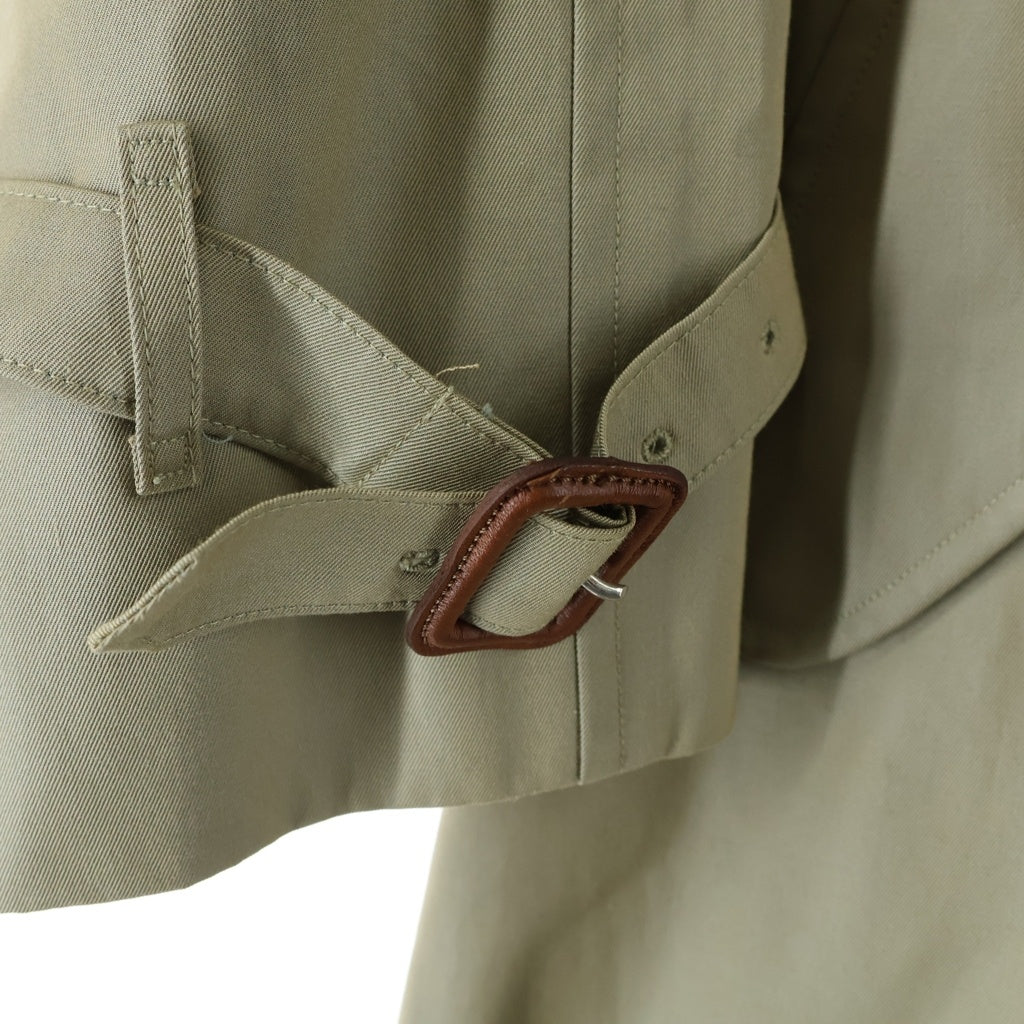 BURBERRY(バーバリー) 90s OLD 裏地ノヴァチェック トレンチコート コットン 白タグ 玉虫色 ベージュ 82-039-41 レディース
