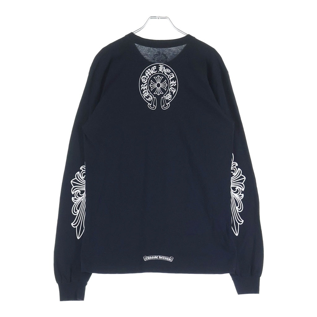 CHROME HEARTS(クロムハーツ) プリントロングスリーブTシャツ ブラック #M