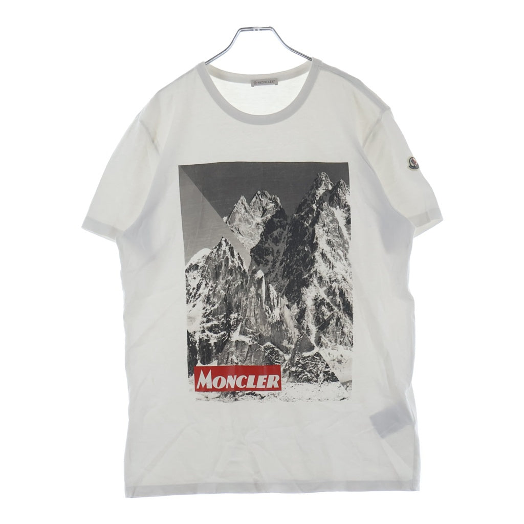 MONCLER(モンクレール) MAGLIA T-SHIRT プリントTシャツ ホワイト #L E20918048350